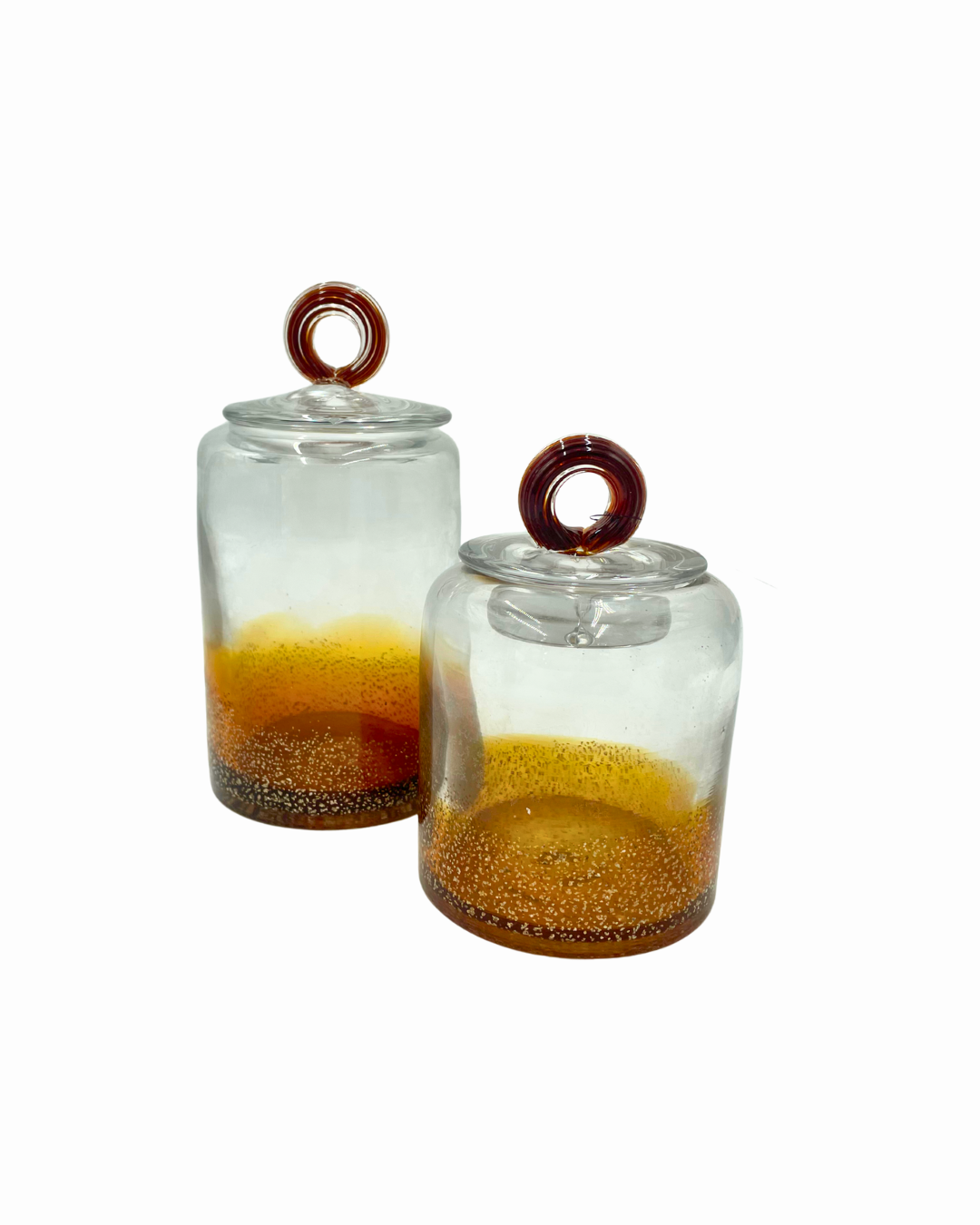 JARRONES VIDRIO CAFÉ