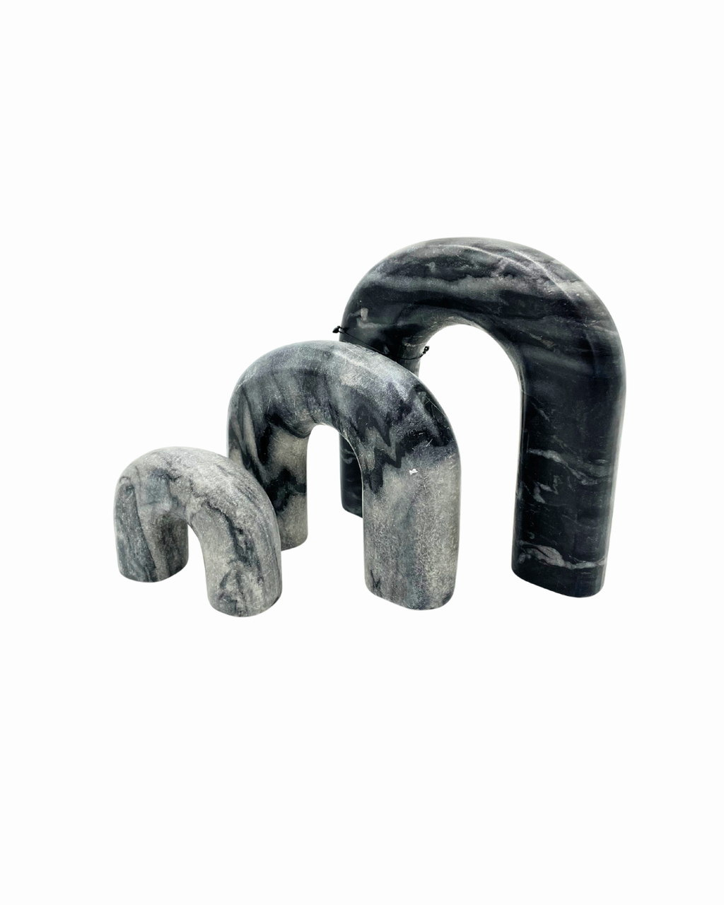 JUEGO 3 ARCOS MARMOL GRIS
