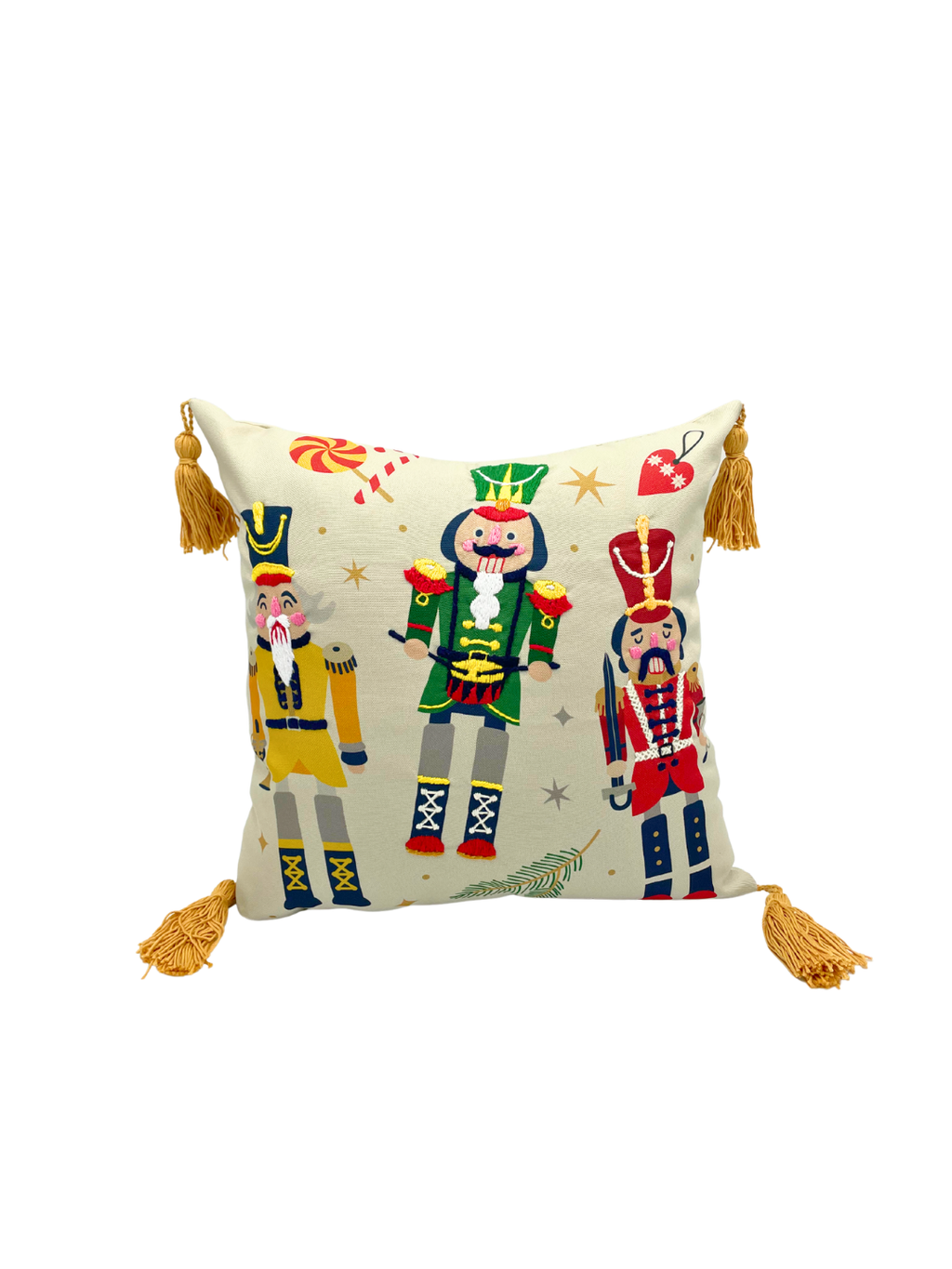 COJIN MOSAICO CASCANUECES BEIGE