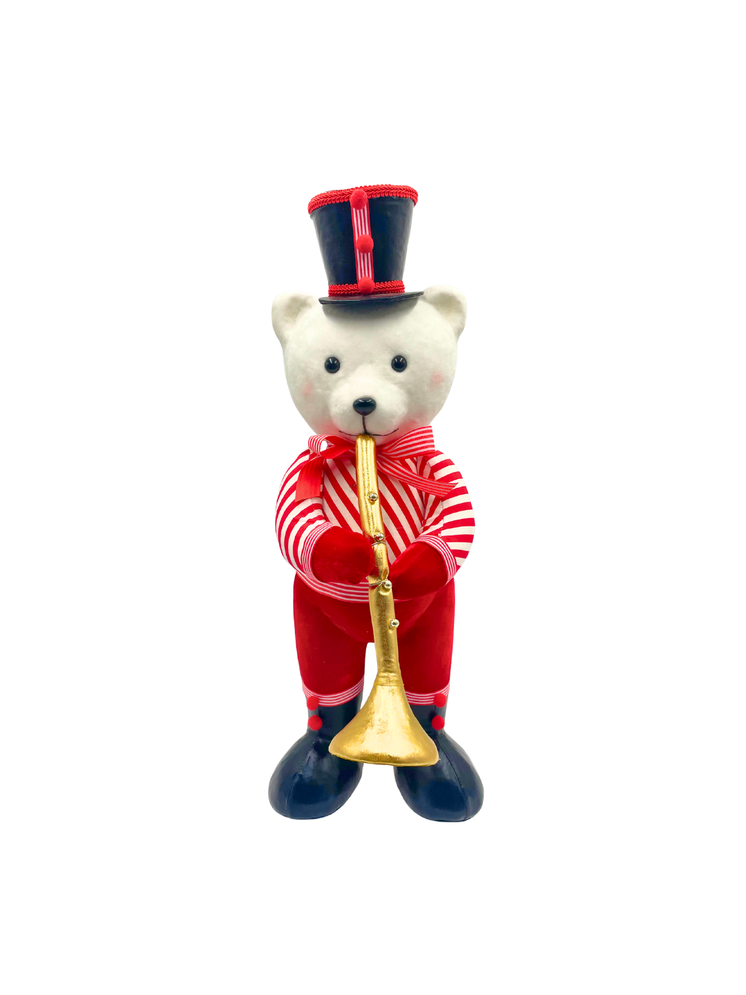 OSO TRAJE ROJO TROMPETA