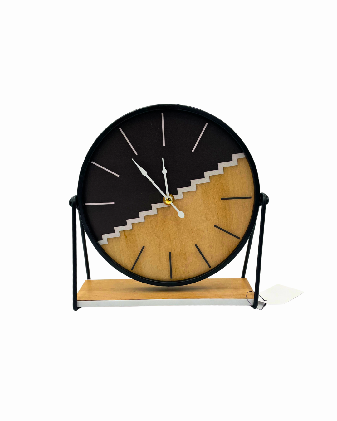 RELOJ MADERA CON NEGRO