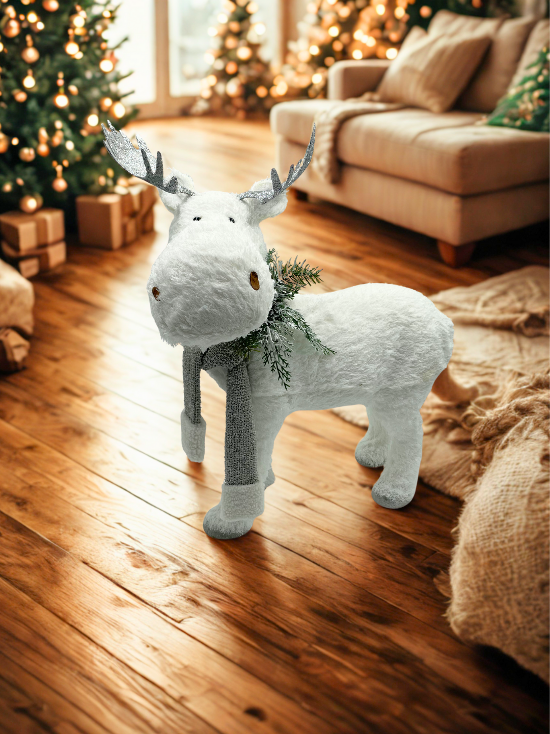 RENO PARADO GRANDE BLANCO