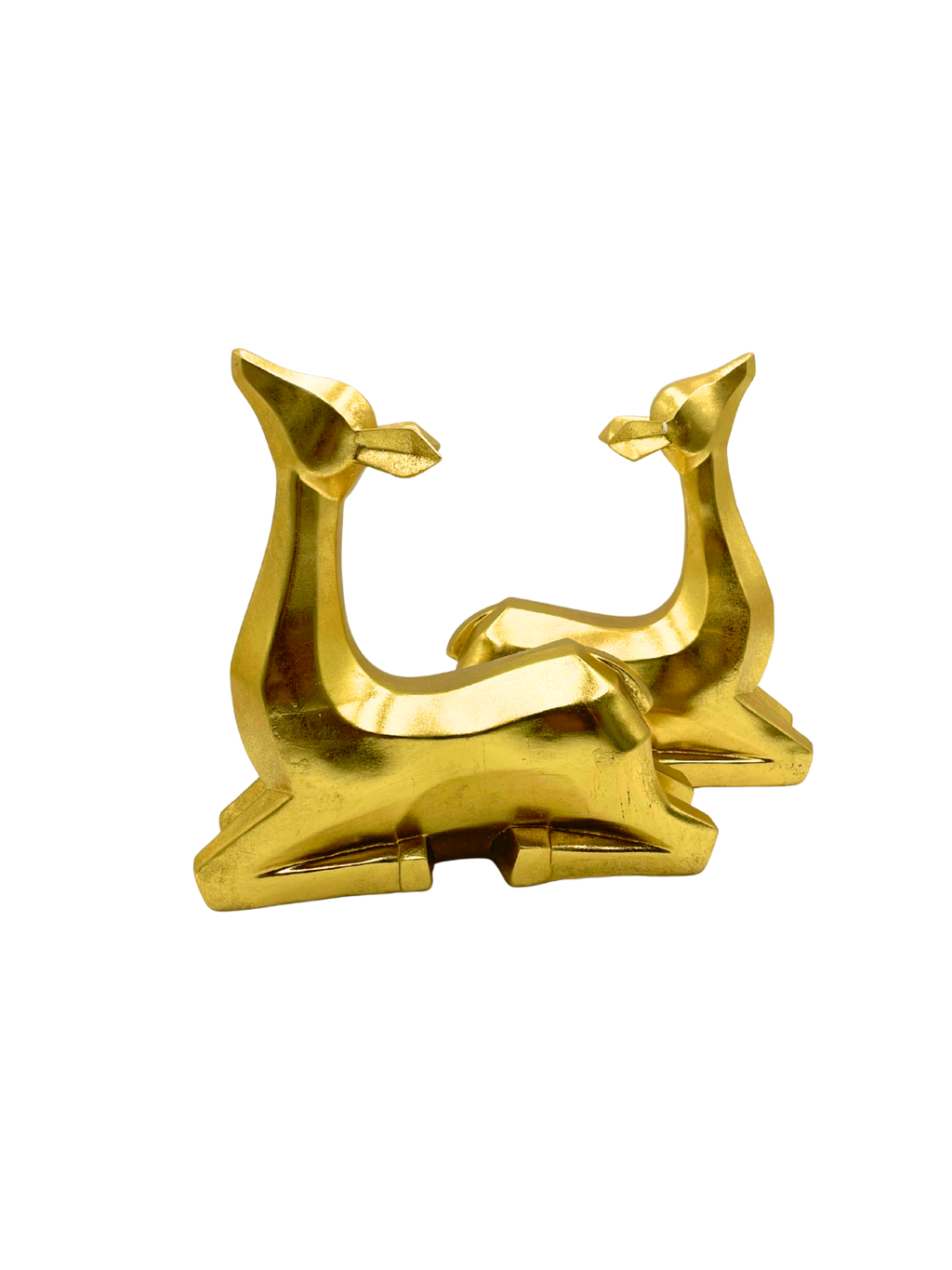 Venados dorados 2 pz sentados