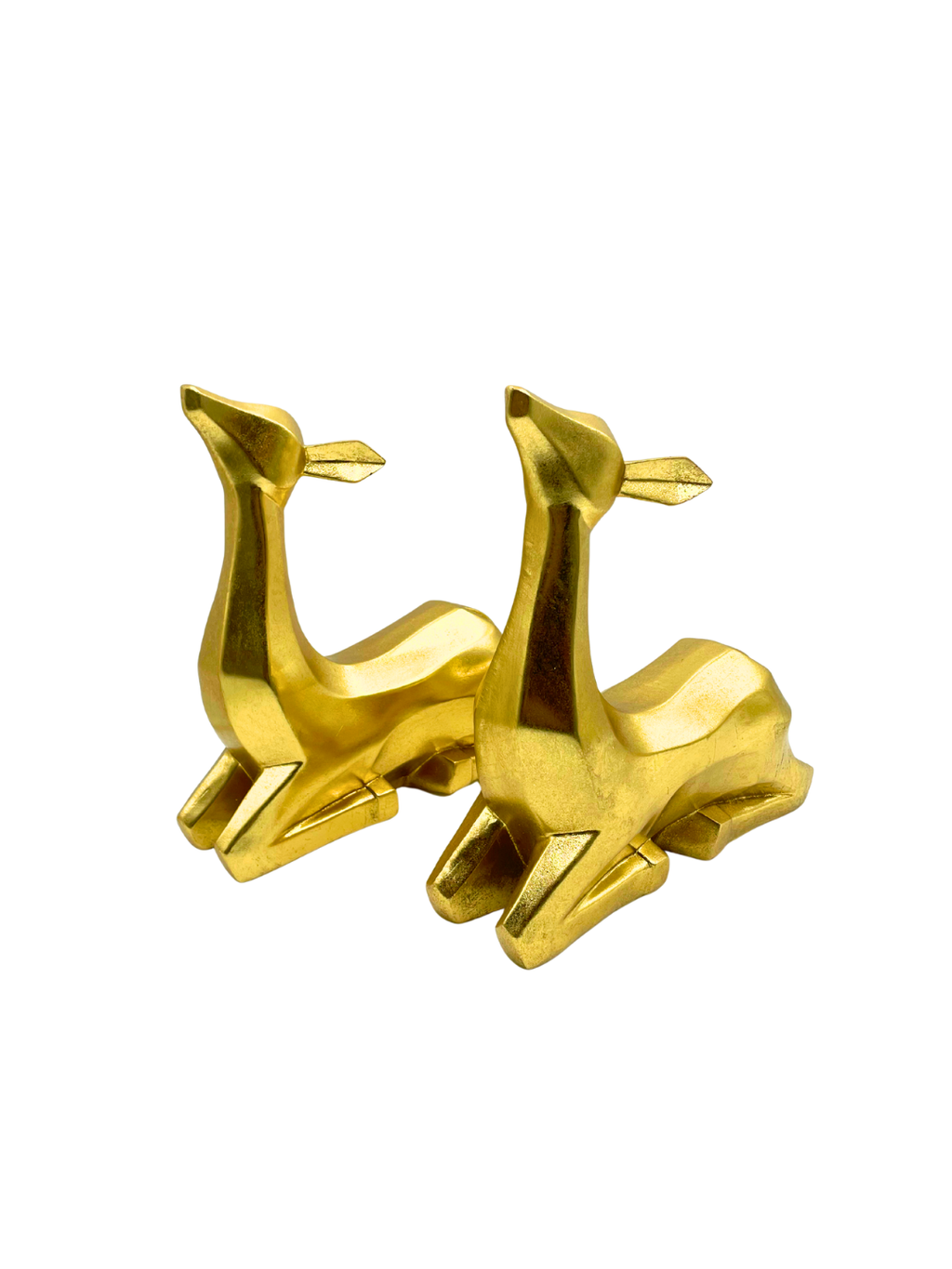 Venados dorados 2 pz sentados